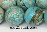CDE1372 15.5 inches 16mm round sea sediment jasper beads wholesale