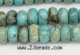 CDE1400 15.5 inches 3*4mm rondelle sea sediment jasper beads