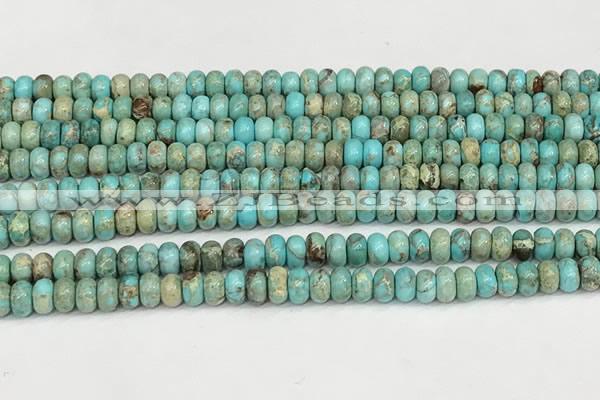 CDE1400 15.5 inches 3*4mm rondelle sea sediment jasper beads
