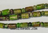 CDE142 3*6mm rondelle & 6*9mm tube dyed sea sediment jasper beads