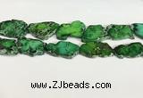 CDE1436 25*35mm - 35*45mm freefrom sea sediment jasper slab beads