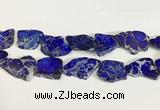 CDE1437 25*35mm - 35*45mm freefrom sea sediment jasper slab beads