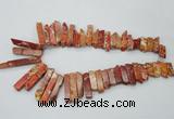 CDE1500 Top drilled 8*20mm - 10*55mm sticks sea sediment jasper beads