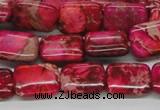 CDE20 15.5 inches 12*16mm rectangle dyed sea sediment jasper beads