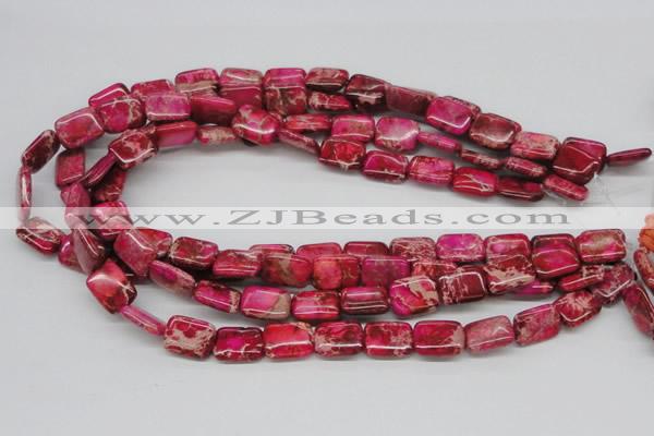 CDE20 15.5 inches 12*16mm rectangle dyed sea sediment jasper beads