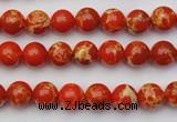 CDE2000 15.5 inches 4mm round dyed sea sediment jasper beads