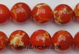 CDE2006 15.5 inches 16mm round dyed sea sediment jasper beads