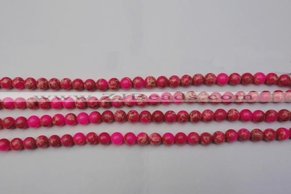 CDE2012 15.5 inches 6mm round dyed sea sediment jasper beads