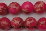 CDE2017 15.5 inches 16mm round dyed sea sediment jasper beads