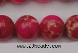 CDE2018 15.5 inches 18mm round dyed sea sediment jasper beads