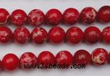 CDE2022 15.5 inches 4mm round dyed sea sediment jasper beads