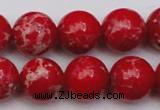 CDE2027 15.5 inches 14mm round dyed sea sediment jasper beads
