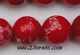 CDE2032 15.5 inches 24mm round dyed sea sediment jasper beads