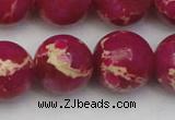 CDE2041 15.5 inches 20mm round dyed sea sediment jasper beads