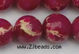 CDE2042 15.5 inches 22mm round dyed sea sediment jasper beads