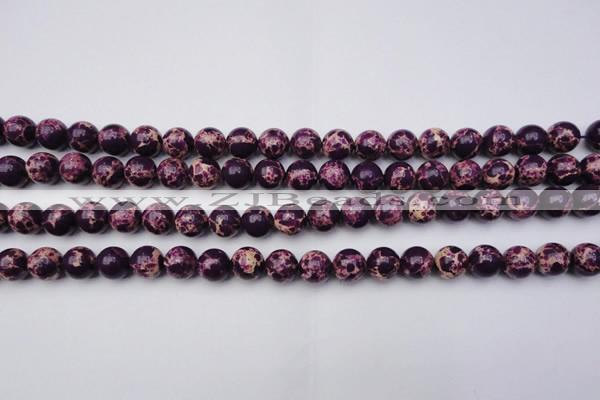 CDE2047 15.5 inches 10mm round dyed sea sediment jasper beads