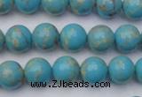 CDE2057 15.5 inches 8mm round dyed sea sediment jasper beads