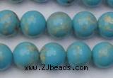 CDE2059 15.5 inches 12mm round dyed sea sediment jasper beads