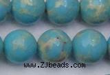 CDE2063 15.5 inches 20mm round dyed sea sediment jasper beads