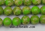 CDE2068 15.5 inches 8mm round dyed sea sediment jasper beads