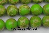 CDE2071 15.5 inches 14mm round dyed sea sediment jasper beads