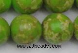 CDE2076 15.5 inches 24mm round dyed sea sediment jasper beads