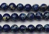 CDE2088 15.5 inches 4mm round dyed sea sediment jasper beads