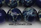 CDE2097 15.5 inches 22mm round dyed sea sediment jasper beads