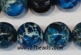 CDE222 15.5 inches 20mm round dyed sea sediment jasper beads