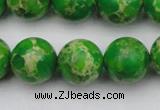 CDE2225 15.5 inches 14mm round dyed sea sediment jasper beads