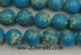 CDE2233 15.5 inches 8mm round dyed sea sediment jasper beads