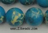 CDE2241 15.5 inches 24mm round dyed sea sediment jasper beads