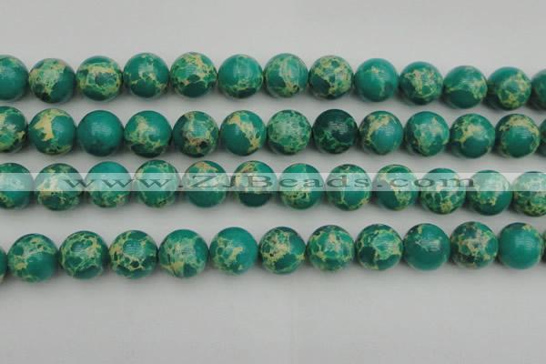 CDE2248 15.5 inches 16mm round dyed sea sediment jasper beads