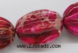 CDE23 15.5 inches 15*20mm star fruit shaped dyed sea sediment jasper beads