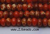 CDE2601 15.5 inches 7*10mm rondelle dyed sea sediment jasper beads