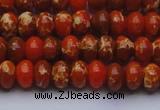 CDE2602 15.5 inches 8*12mm rondelle dyed sea sediment jasper beads