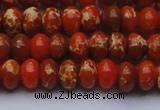 CDE2603 15.5 inches 10*14mm rondelle dyed sea sediment jasper beads