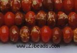 CDE2605 15.5 inches 13*18mm rondelle dyed sea sediment jasper beads