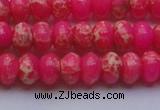CDE2611 15.5 inches 10*14mm rondelle dyed sea sediment jasper beads