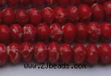 CDE2618 15.5 inches 8*12mm rondelle dyed sea sediment jasper beads