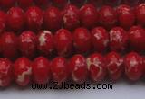 CDE2619 15.5 inches 10*14mm rondelle dyed sea sediment jasper beads