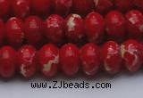 CDE2621 15.5 inches 13*18mm rondelle dyed sea sediment jasper beads