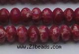 CDE2628 15.5 inches 12*16mm rondelle dyed sea sediment jasper beads