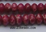 CDE2629 15.5 inches 13*18mm rondelle dyed sea sediment jasper beads