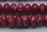 CDE2630 15.5 inches 15*20mm rondelle dyed sea sediment jasper beads