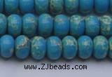 CDE2650 15.5 inches 8*12mm rondelle dyed sea sediment jasper beads