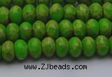 CDE2657 15.5 inches 7*10mm rondelle dyed sea sediment jasper beads