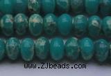 CDE2668 15.5 inches 12*16mm rondelle dyed sea sediment jasper beads