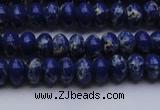 CDE2680 15.5 inches 5*8mm rondelle dyed sea sediment jasper beads