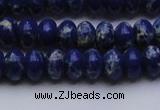 CDE2682 15.5 inches 8*12mm rondelle dyed sea sediment jasper beads